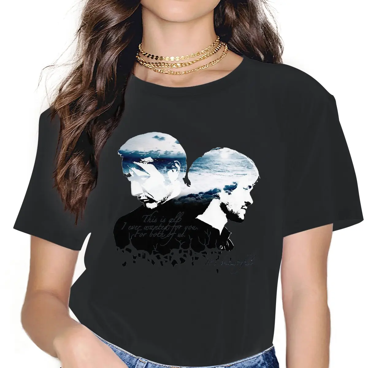 

Beautiful Sweet Girls Women T-Shirt Hannibal Ogre Serial Killer 5XL Blusas Harajuku Casual Short Sleeve Vintage Oversized Tops