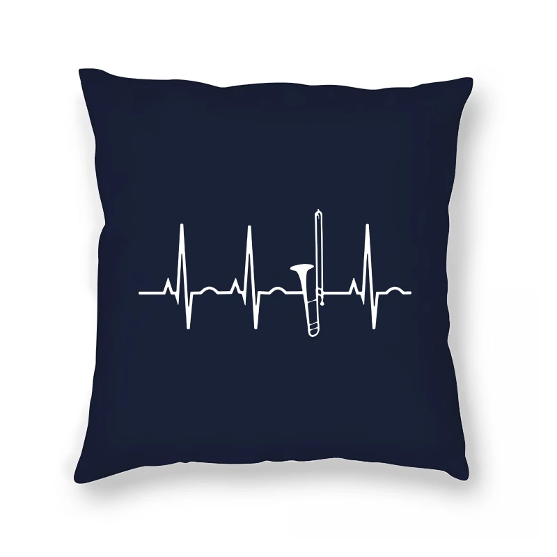 

REM Trombone Player - Trombone Heartbeat Pillow Case Band Printed