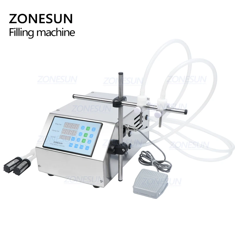 ZONESUN В переменного тока 50-4000 мл разливочная машина двойной Насадки напитков