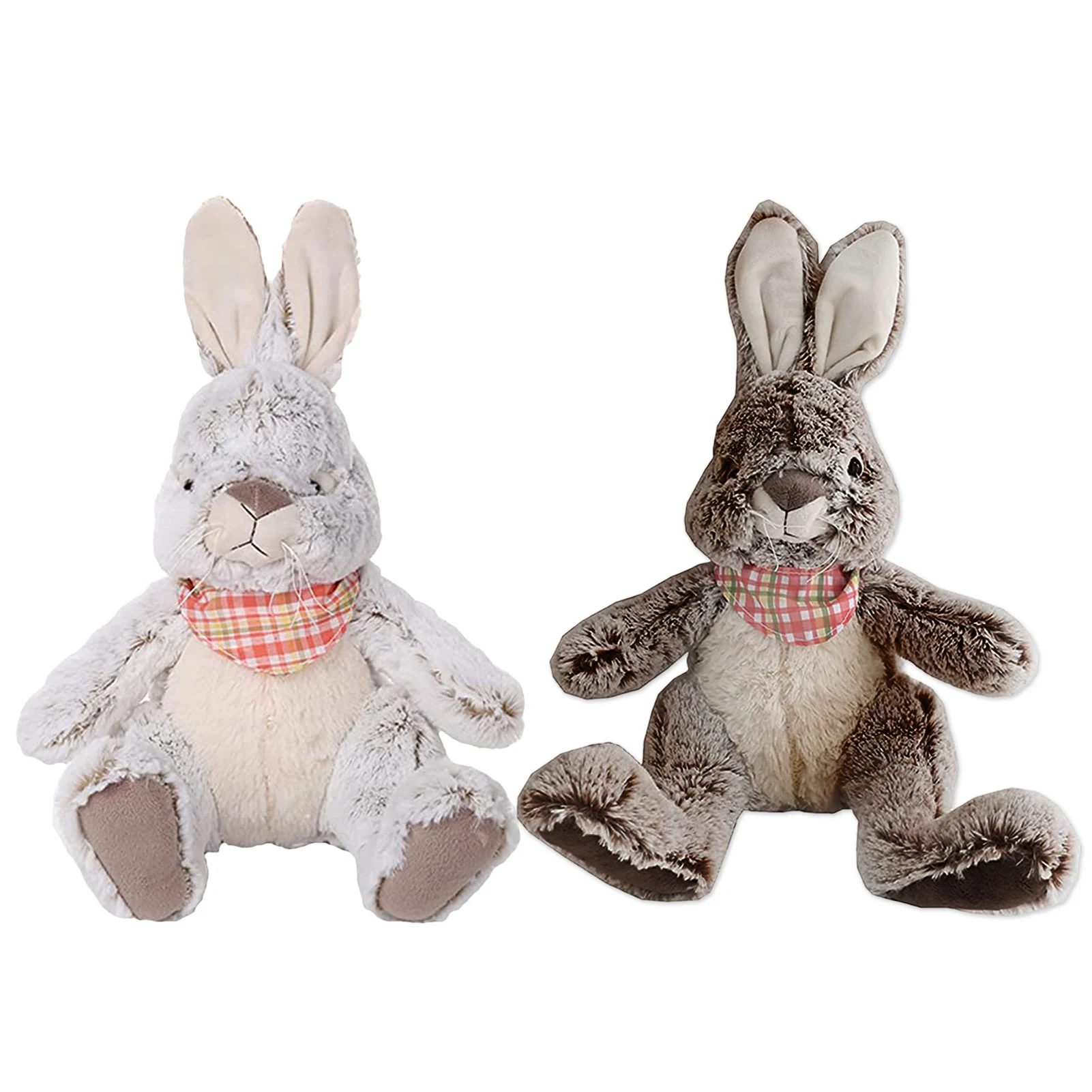 

Bunny Stuffed Animal Vintage Rabbit Plush Toy Cute Stuffed Animal Cuddly Doll Sitting Posture Gift For Kids Girls Room Decor