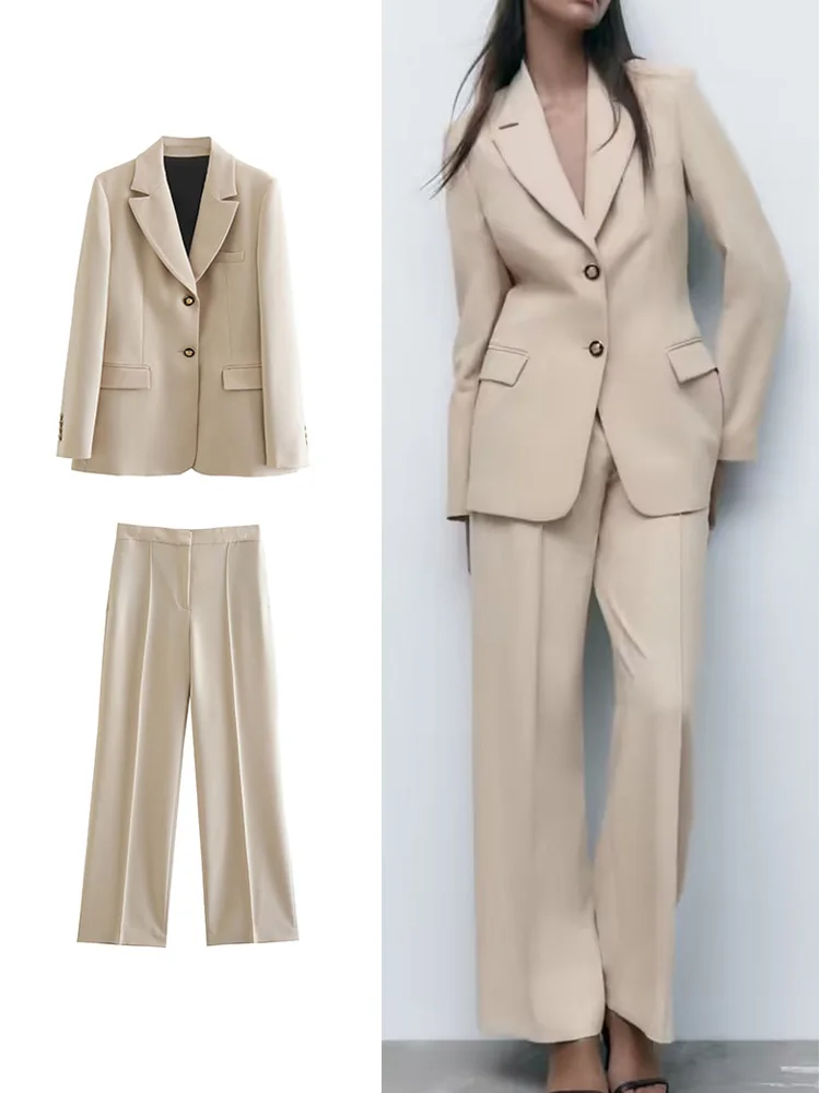 

Женский простой Блейзер на молнии, Осень-зима, 2 предмета