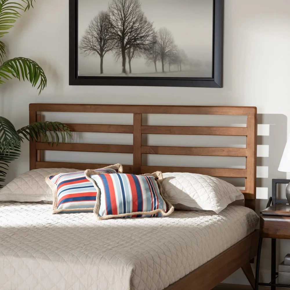

Ash Beds and Furniture for Home Bed Base & Frame Akemi Contemporary/Modern Slat Back Support Engineered Wood Headboard Queen