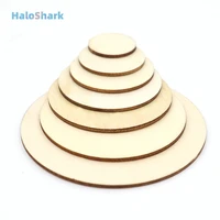 10mm 100mm natural round wood chips sliced wood round blank kids diy painted wood chips wedding home decor board