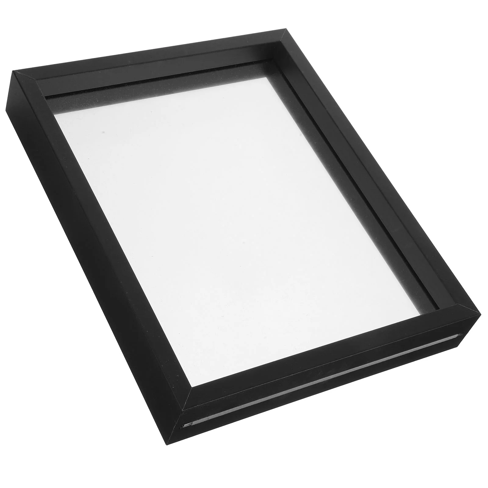 

Magnetic Photo Frame Flowers Decoration Display Case Dried Frames Holder Glossy Home Glass