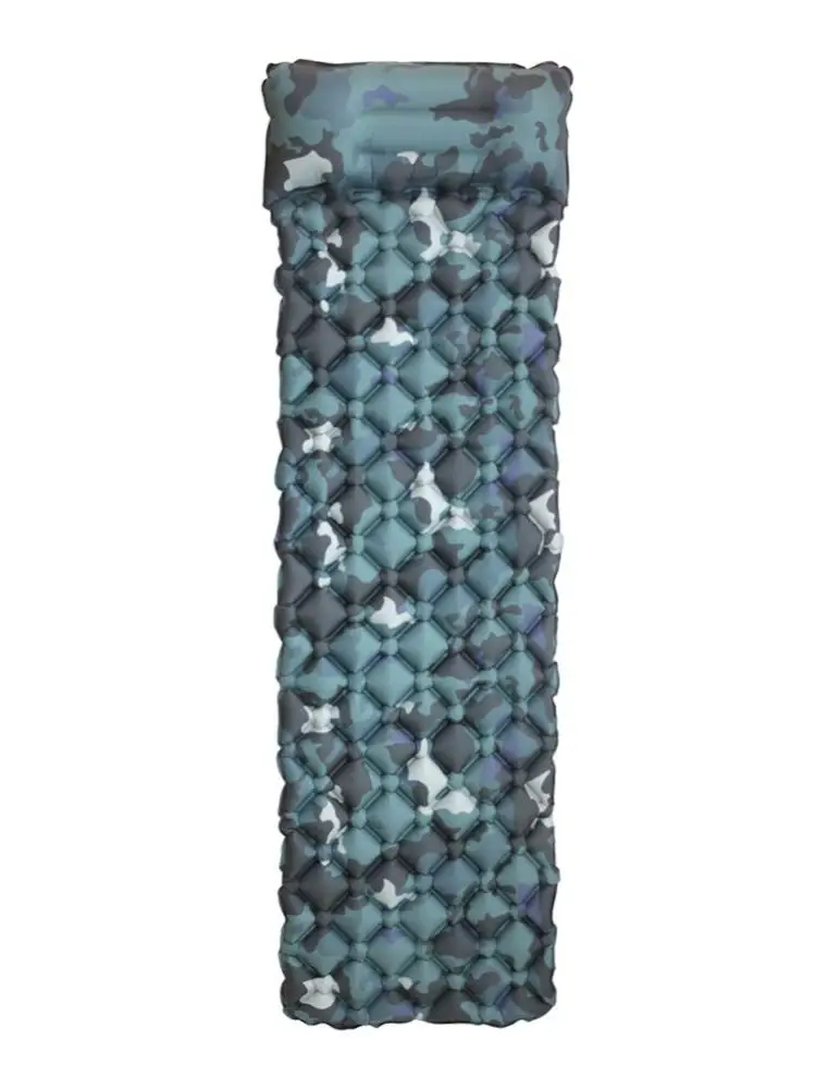 

Camping Camouflage with Pillow Inflatable Pad Outdoor Tent Sleeping Camping Pad Inflatable Sleeping Pad Moisture-proof Pad