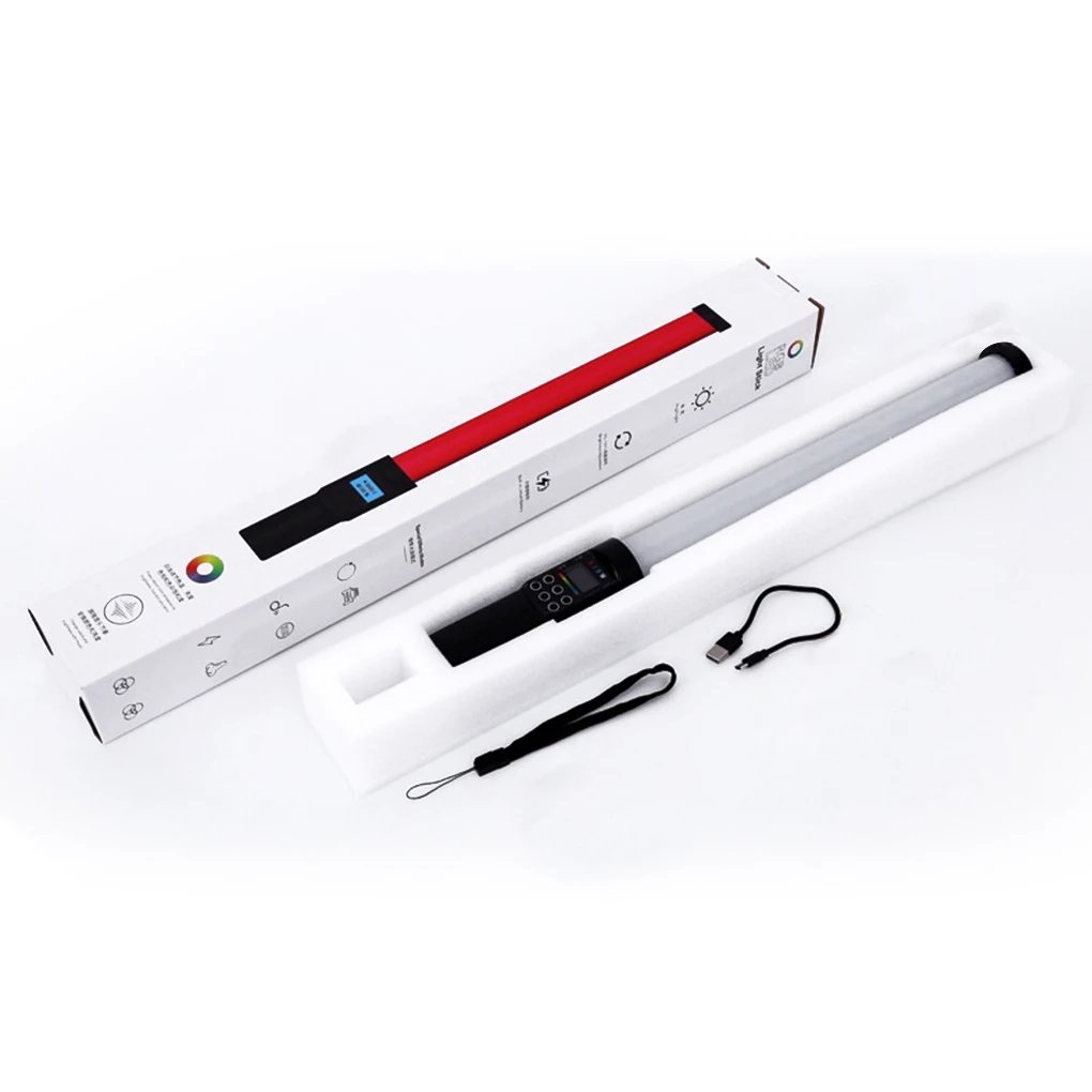 

Цветная яркая светодиодная фотолампа RGB, регулируемая цветовая температура, износостойсветильник, 18 режимов заполнения, практичная лампа д...