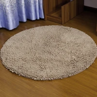 80100120cm soft bathroom carpet solid round anti slip floor mat for toilet circular rug for decor modern bathroom carpet mats