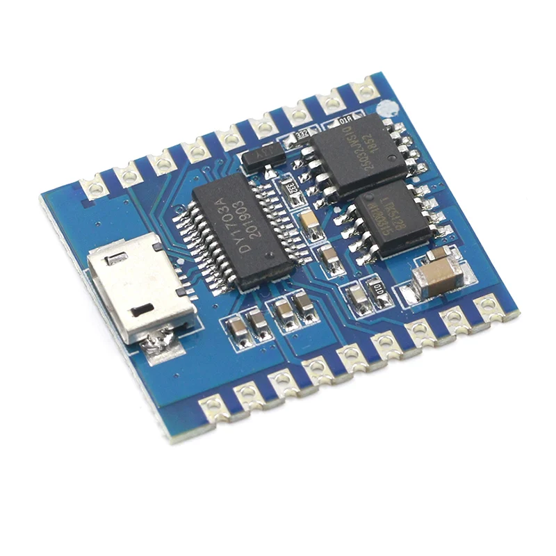 

JQ6500 voice MP3 module MCU serial port control broadcast one-to-one 5-way control 16Mbit music IC