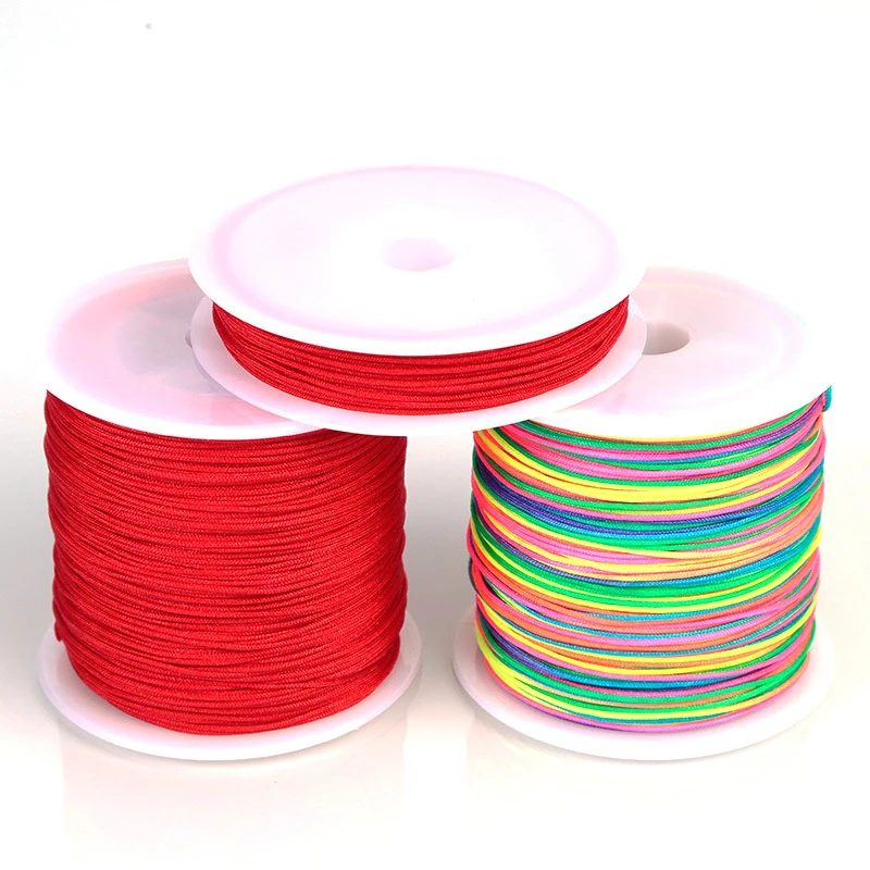 

10Meters 0.8mm Nylon Cord Thread Macrame Cord Bracelet Chinese Knot Braided String DIY Tassels Beading String Thread