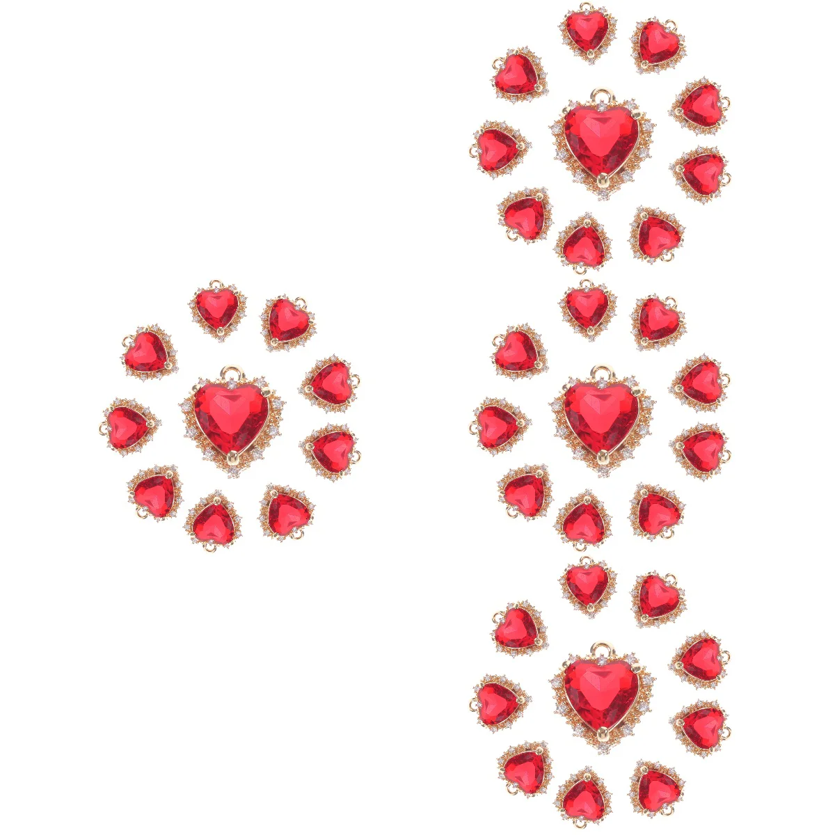 40 Pcs Amulet Necklace Ornaments Crafts Jewelry Charm Decors Accessories Hanging Copper Handmade Adorable Novelty