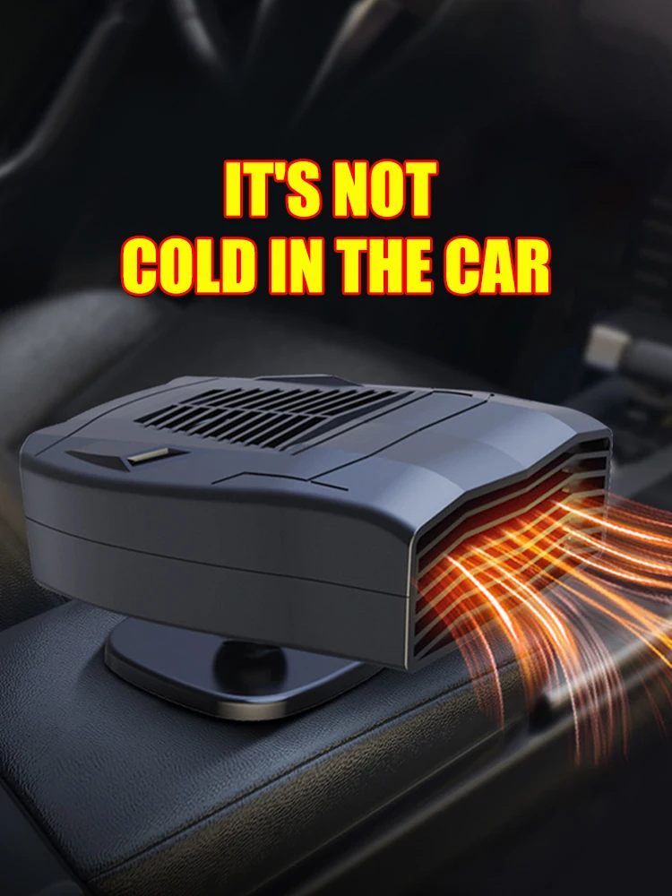 

Portable Car Heater Auto Electric 2 In 1 Heating Cooling Fan 12V / 24V Car 60 degree adjustable For Car Accessories