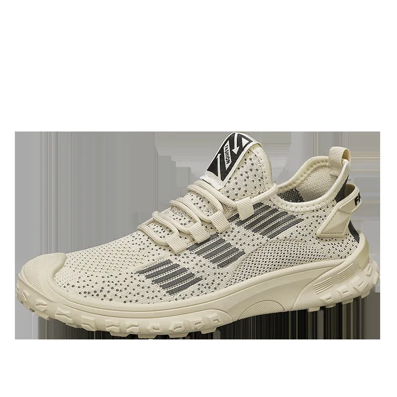 Новинка лета 2024 мужская обувь дышащие тонкие вязаные повседневные кроссовки