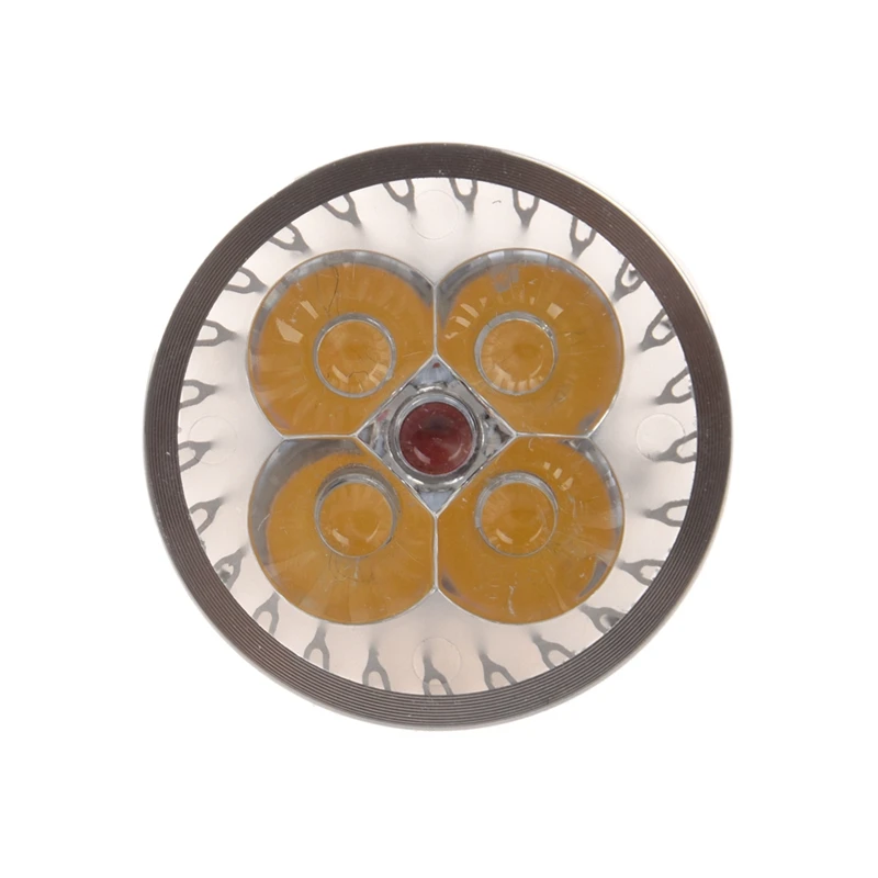 4X 4X1W GU5.3 MR16 12V Светодиодный светильник с теплым белым светом