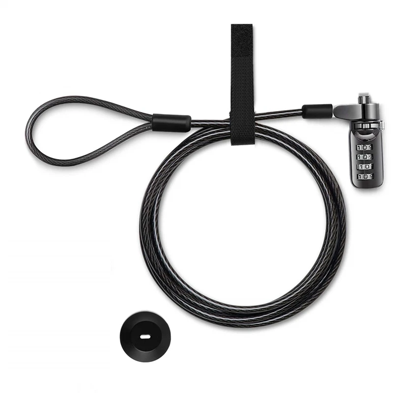 

Laptop Cable Lock Laptop Security Locks Anti Theft 3 Keys 6.5 Ft Lomputer Lock Compatible For Laptops, Imac,Outdoor TV