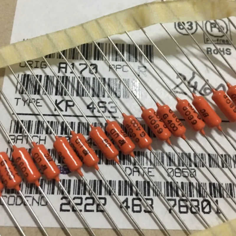 5 шт. 2% 400 В 680PF 681 оригинальный импортный осевой пленочный конденсатор KP464