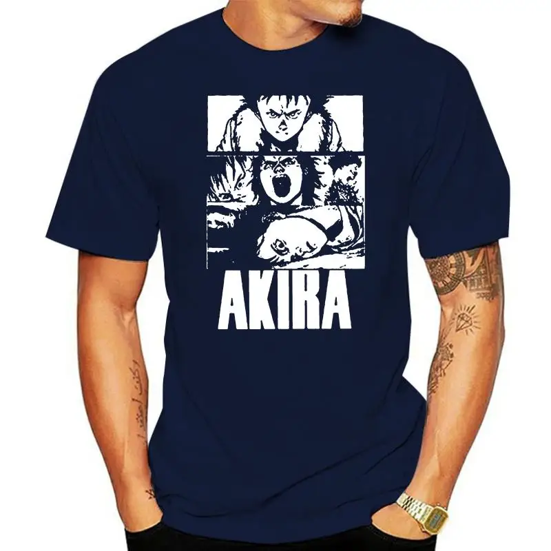 

New Akira T-shirt Mens Womens BlackWhite videogame anime Shirt