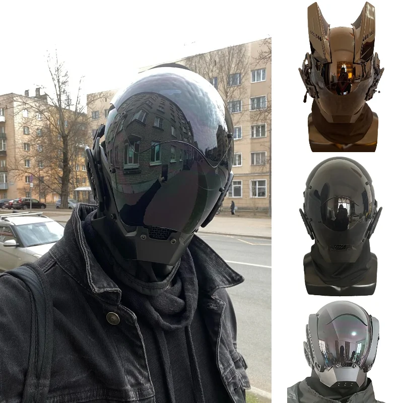 

Personalized Army Mask COOLPLAY Mechanical Sci-fi Gear CyberPunk Masks Cosplay Halloween Fit Party Music Festival Accessories