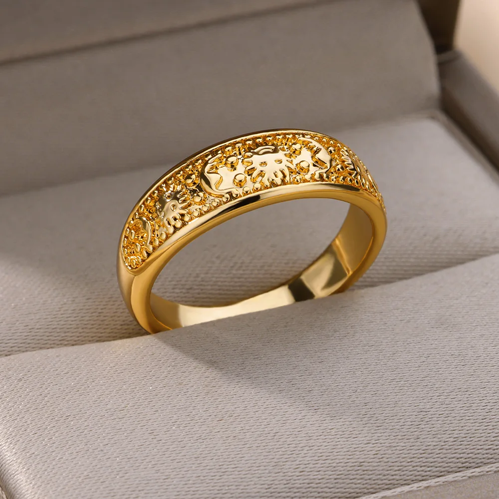 

Retro Sun Rings for Women Men Gold Color Stainless Steel Ring Vintage Gothic Aesthetic Jewelry Free Shipping Item anillos mujerw