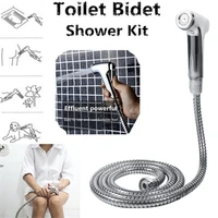 handheld toilet bidet sprayer set kit stainless steel evenly water outlets abs water pressure control bidet spray for dorm