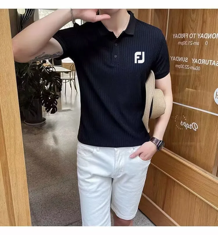 2023 Men's Golf Clothing Casual Sports Men's Top Men's Sports Short Sleeve T-shirt Men's Golf Shirt Men's Breathable T-shirt