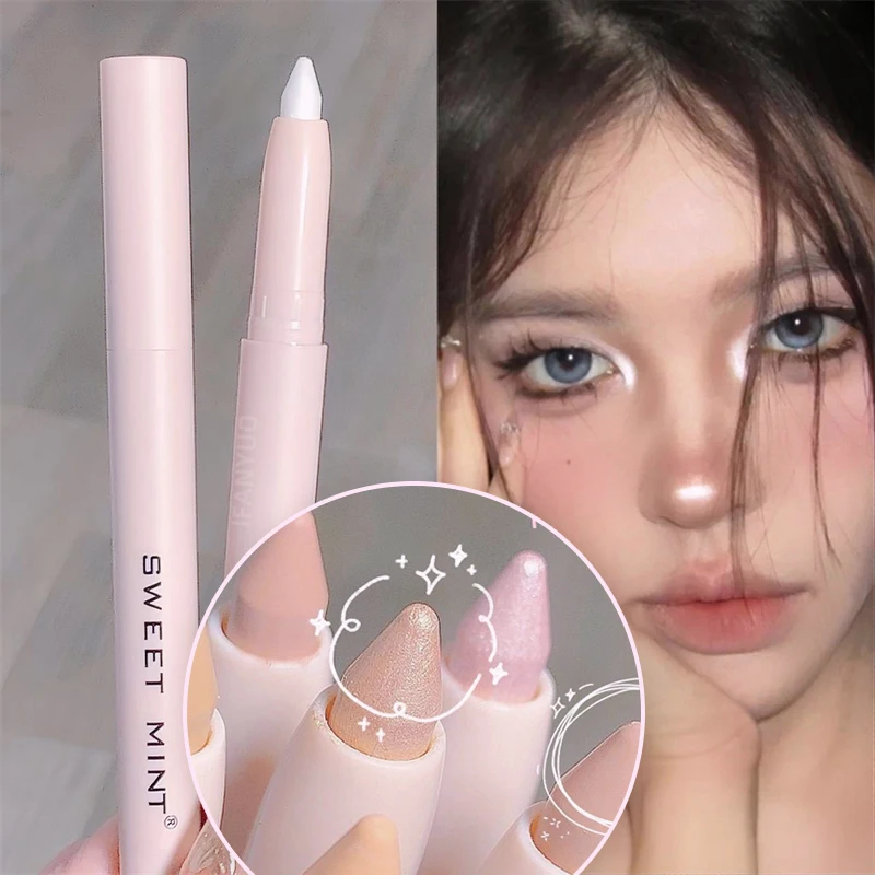 

15color Glitter Highlighter Pen Waterproof Pearlescent Matte White Sliver Diamond Brighten Lying Silkworm Eyeshadow Stick Makeup