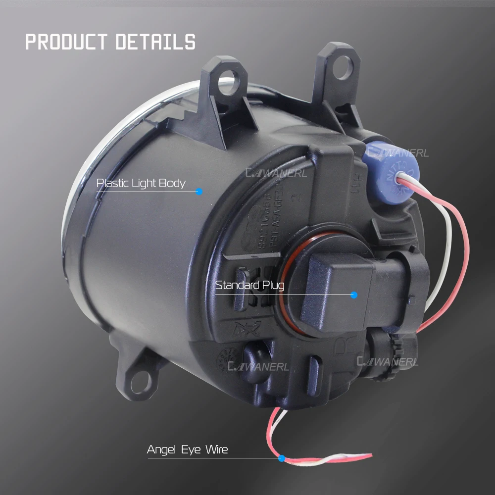 2 светодиодных противотуманных фар COB в сборе 30 Вт автомобильные противотуманные