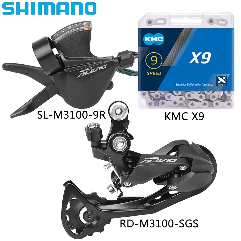 SHIMANO ALIVIO 9-скоростной переключатель M3100 правый переключения передач задний CN-HG53 KMC