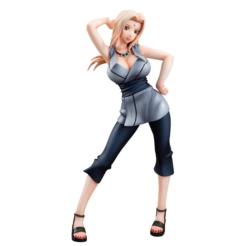 Оригинальная серия MegaHouse GALS Наруто: Shippuden Tsunade аниме-фигурка настольные украшения