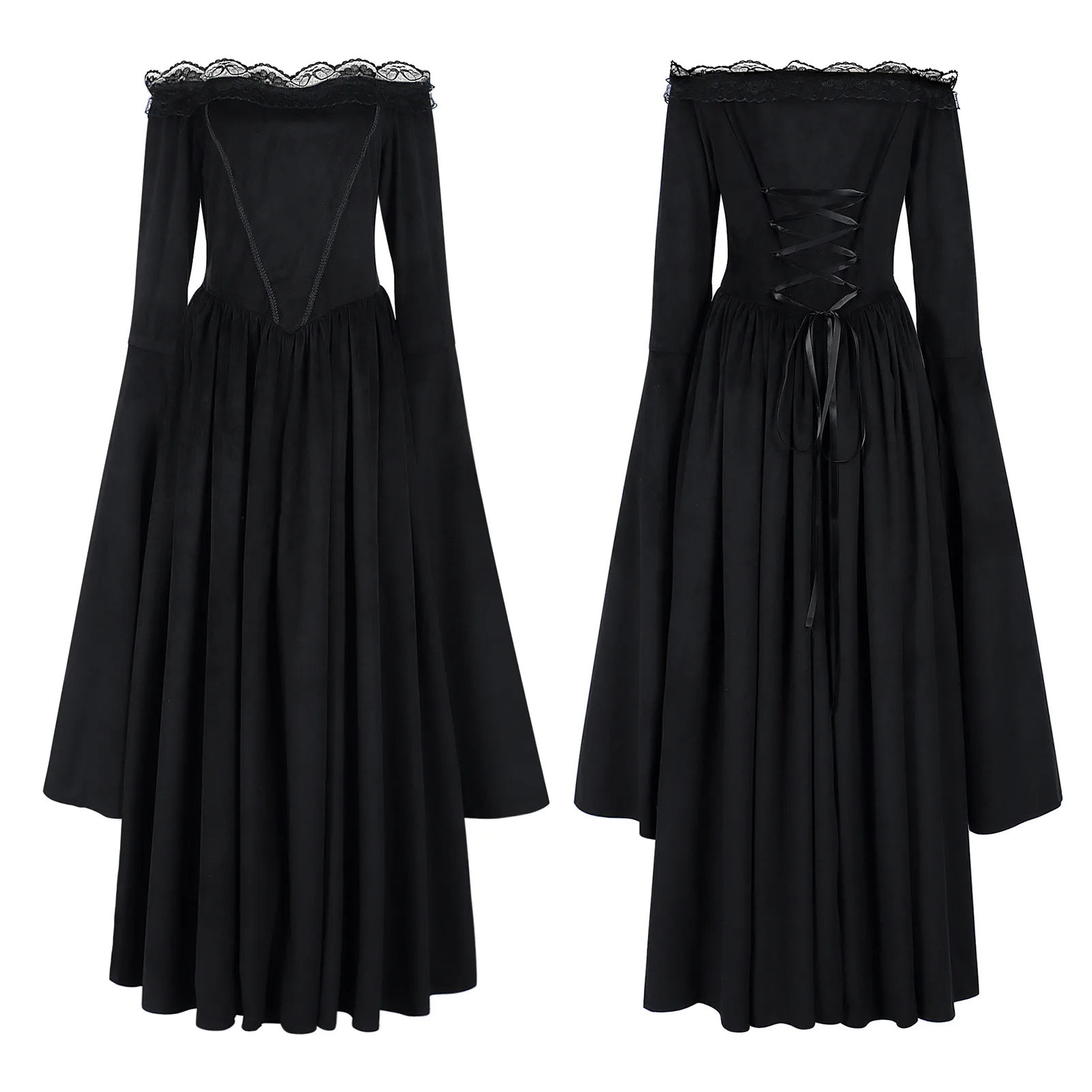 Средневековое платье ведьмы для женщин