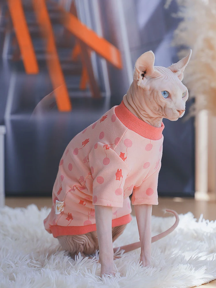 Комбинезон с воротником-хомутом и котом из мягкого хлопка