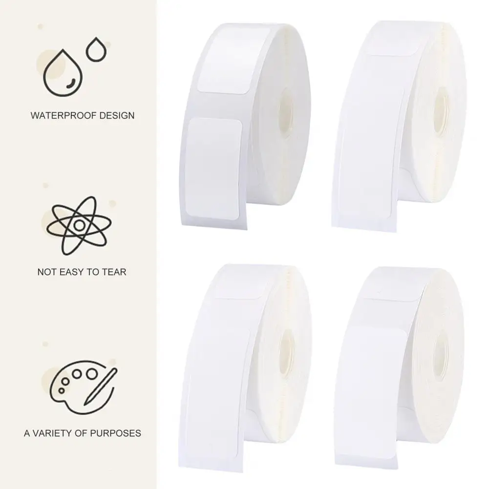 1 Roll Printing Labels Useful Smooth Surface Water Resistant Printing Labels Soft Touch Price Labels Sticker