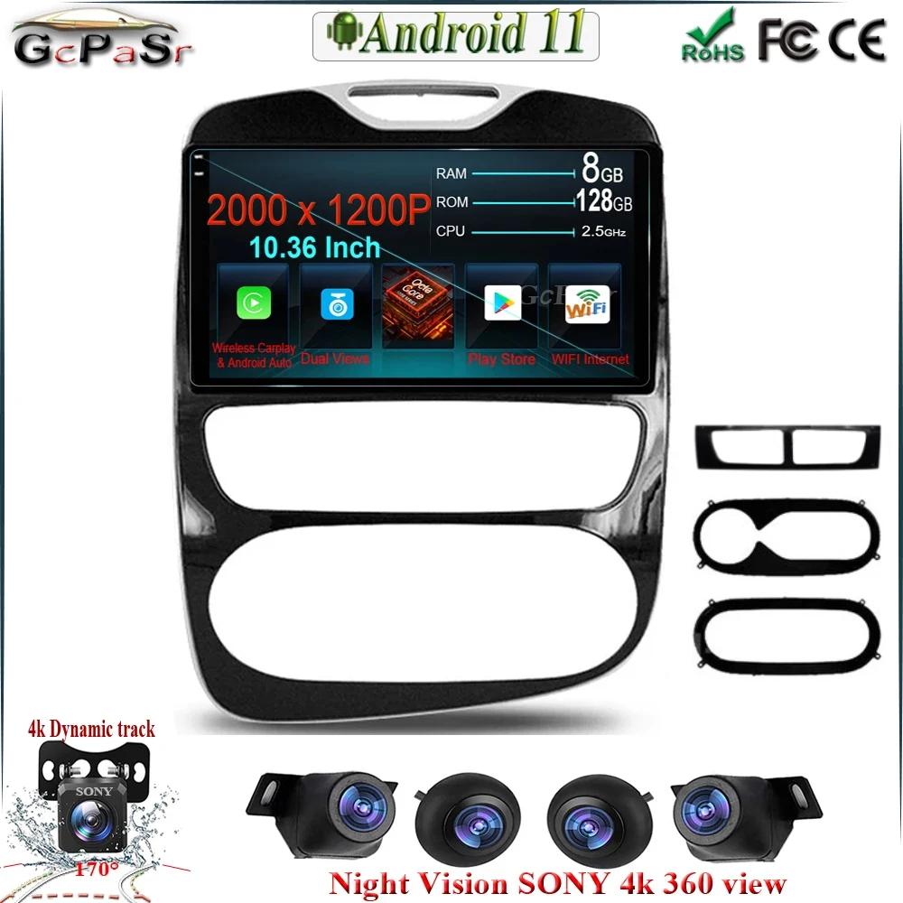 Android 12 Авто Автомобильное радио для Renault Clio 4 BH98 KH98 2012 - 2019 CARPLAP Autoradio Мультимедиа