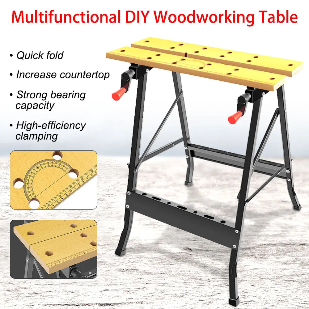 

Многофункциональный верстак для деревообработки складной инвертированный Столярный инструмент флип инструмент для украшения фотопилы
