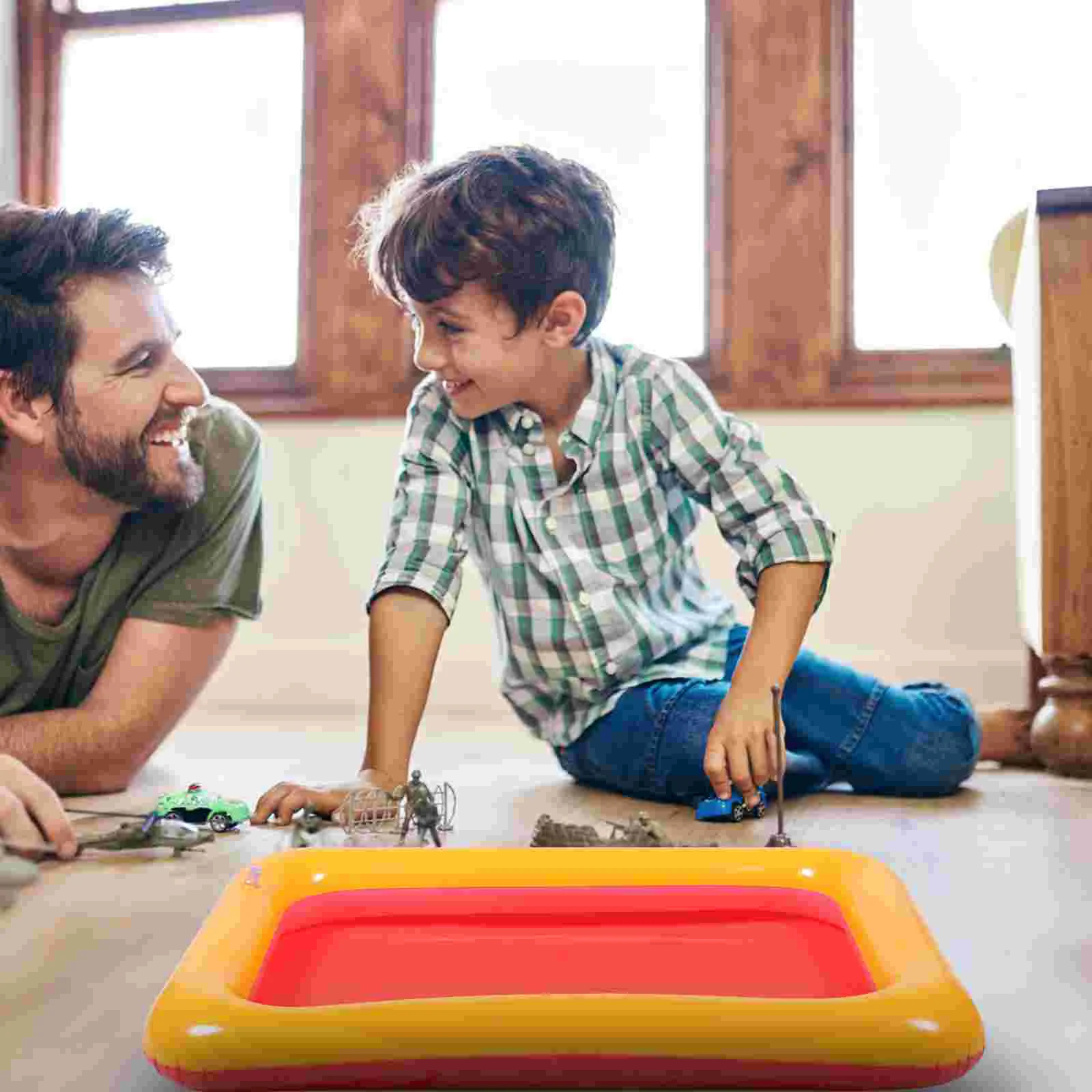 

Toy Set Sand Play Tray Inflatable Floating Mini Fishing Pool Portable Baby Bath