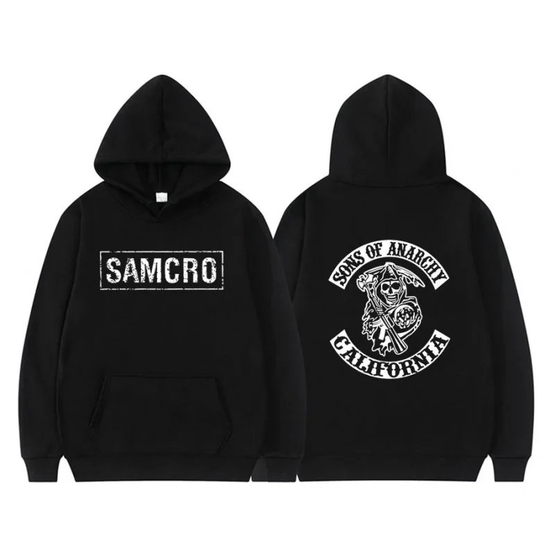Sons of Anarchy SAMCRO Doppelseitig Drucken Streetwear M nne