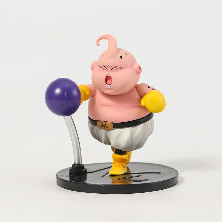 Dragon Ball Fitness Majin Buu Horizontal Bar Weightlifting Yoga Boxing Treadmill Cycling Collectible Figure Model Toy images - 6