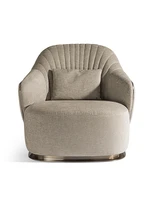 italian light luxury leather sofa chair post modern large family villa leisure chair