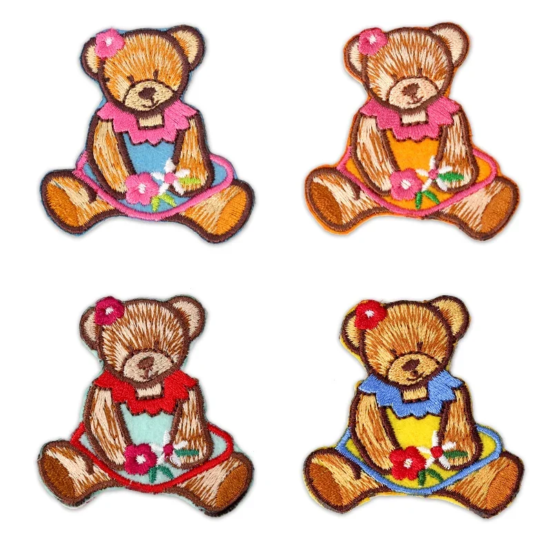 Термоклейкие нашивки для одежды Тедди мишка аниме Noface с вышивкой Милая