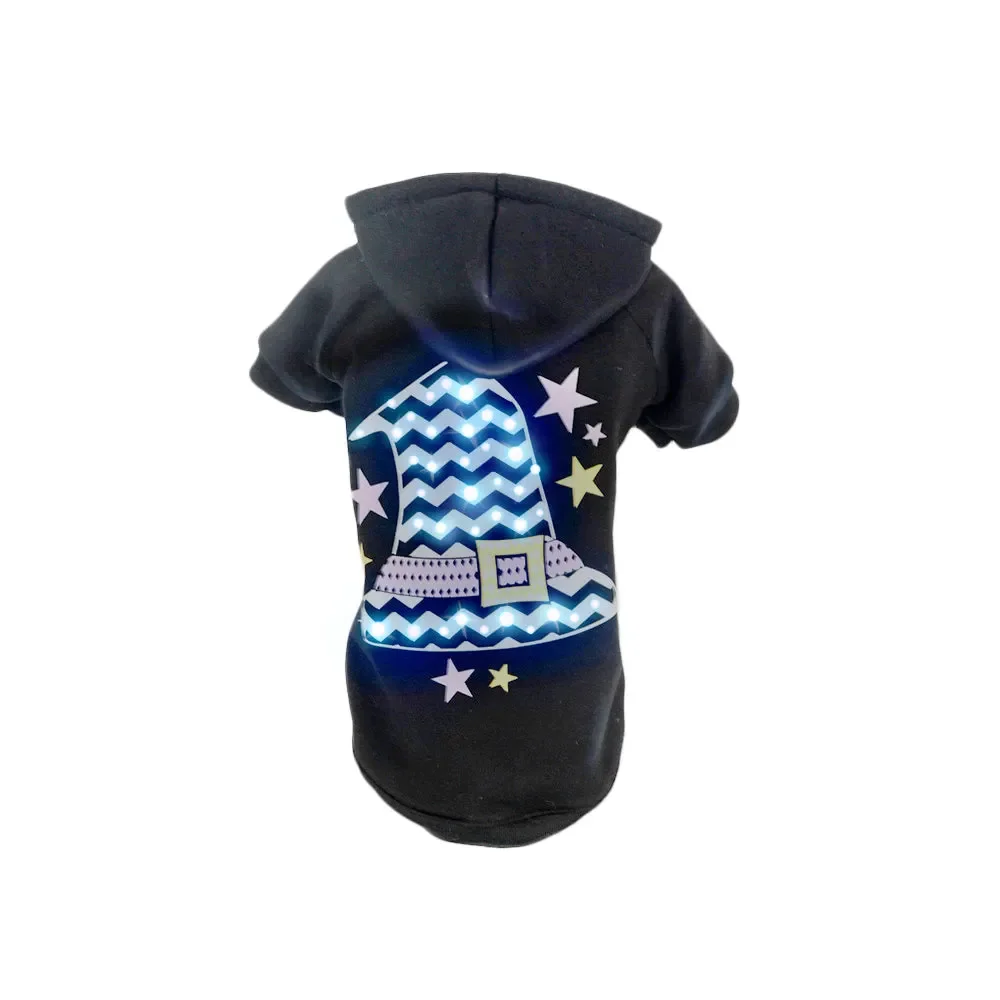 

Pet Life LED Lighting Magical Hat Hooded Sweater Pet Costume
