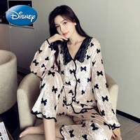 disney princess pajamas ladies spring and autumn long sleeved cardigan gold velvet 2021 new sweet and can be worn home clothes