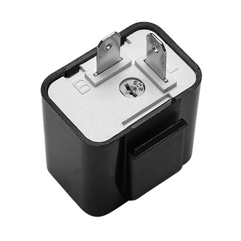 

Motorcycle Flasher Retrofit LED Turn Signal Turning Flasher Relay Adjustable Strobe Flasher LED Flasher Black For Honda For Suzu