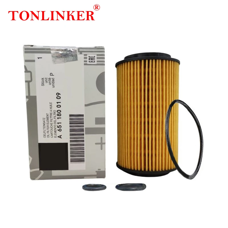 Масляный фильтр TONLINKER A6511800109 для Mercedes Benz A Class W176 2013-2018 A180 A200 A220 CDI двигатель OM651