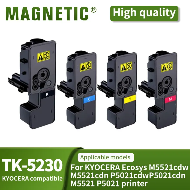 TK-5230 CMYK многоразовый картридж с тонером для принтера KYOCERA Ecosys M5521cdw m5521лерн P5021cdw