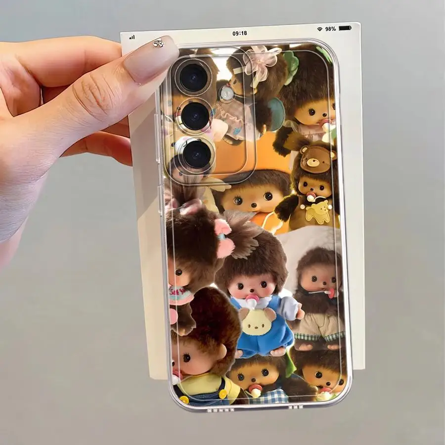 Фото Милый чехол для телефона M-Monchhichis для Samsung Galaxy A34 A35 A54 A15 A55 A23 A36 A13 A26 A24 A56 A50 A52 A31 A33 A52 A25 A51 №3