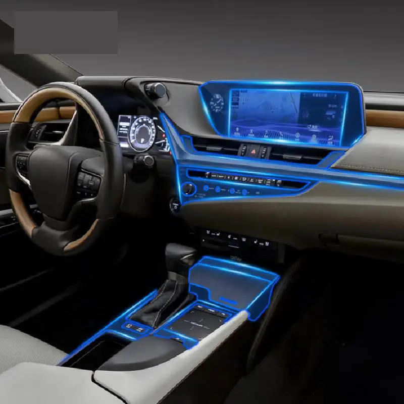 

For Lexus ES 2021-2023 Car Interior Center console Transparent TPU Protective film Anti-scratch Repair film Accessories refit