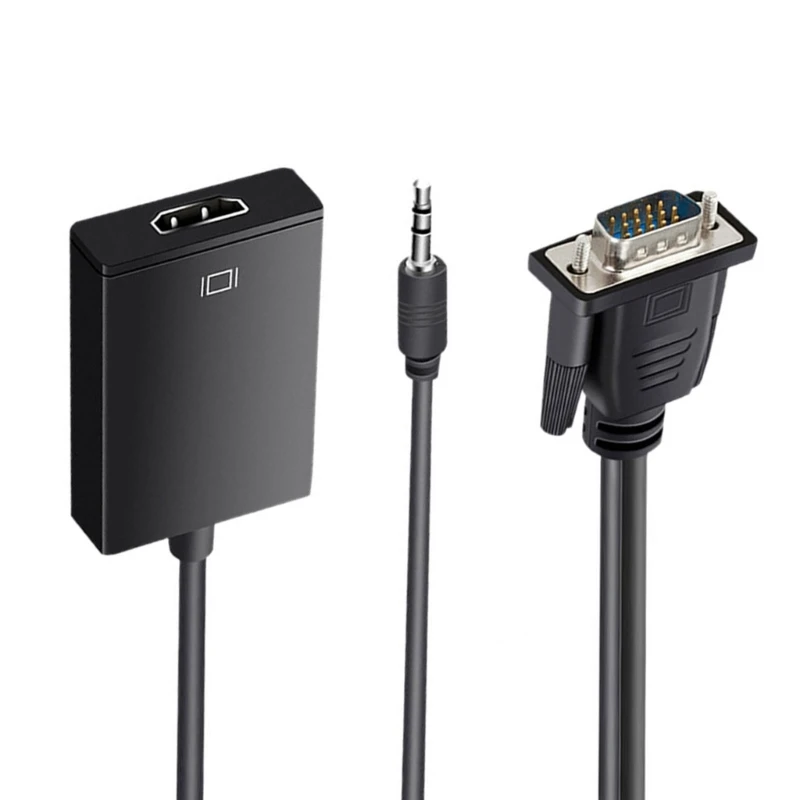 H37E HDMI-совместимый преобразователь мама в папа VGA 1080P для ПК ноутбука телевизора и