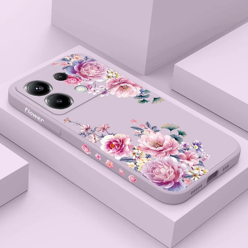 Атласный парчовый чехол для телефона Xiaomi Poco X6 M5 M5S F5 X5 F4 X4 M4 F3 M3 X3 F2 Pro X2 4G 5G GT