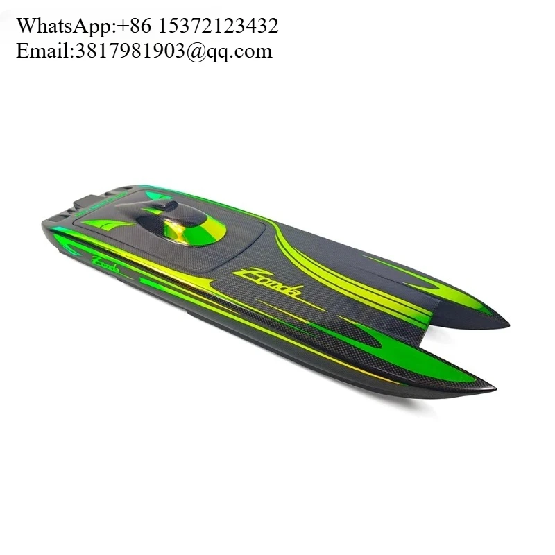 Фото TFL Zonda Cat 1133 Catamaran 1040 мм с двумя двигателями, большой бесщеточный электрический пульт дистанционного управления, лодка ARTR, корпус из стекловолокна №1