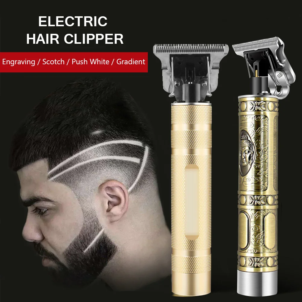 

5W Professional Budda Cordless Barber Trimmer Hair Clipper Outliners Close Cutter Electric T-Outliner Beard Hair Cutting Machine