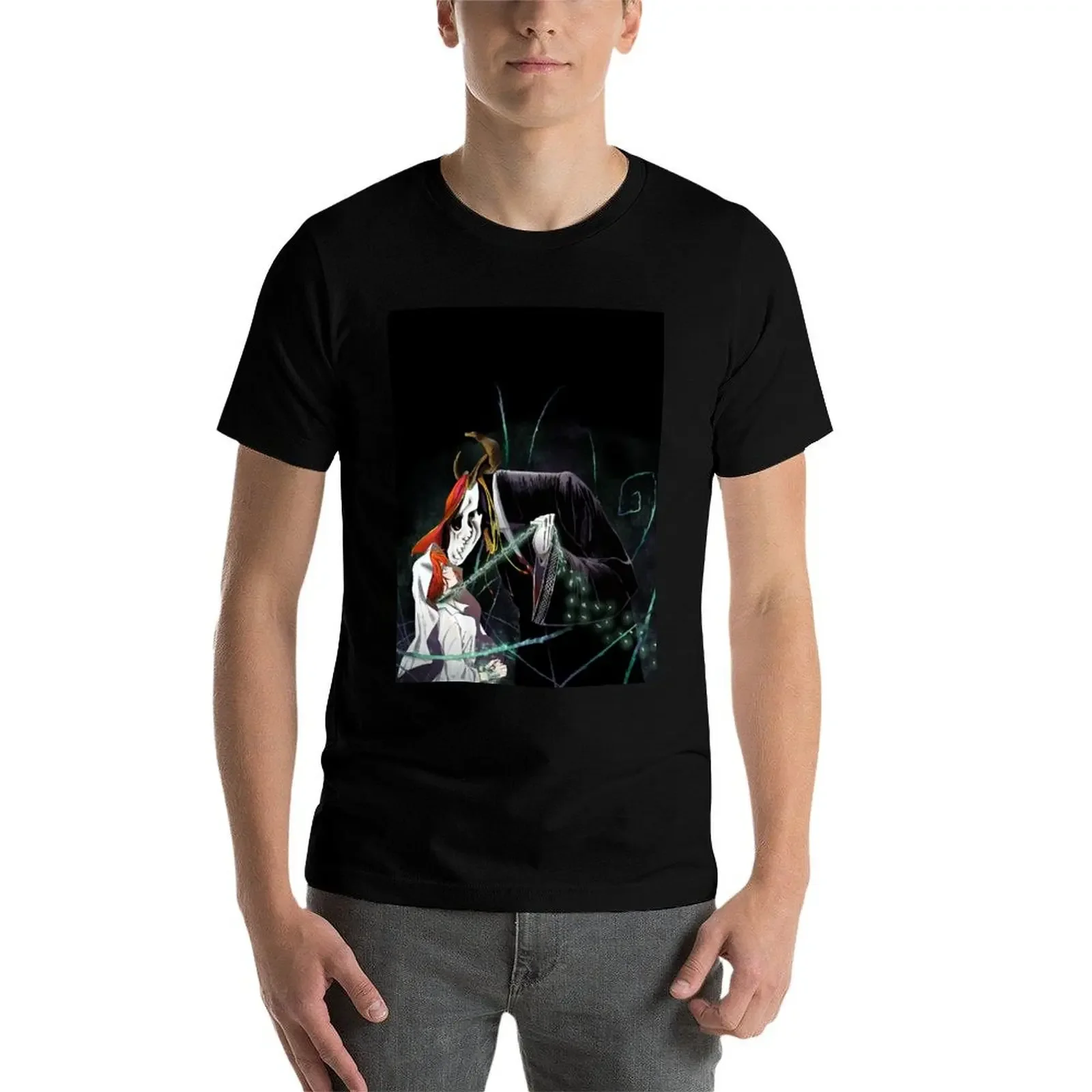 Футболка The Ancient Magus Bride эстетическая одежда графика аниме фигурки уличная мужская